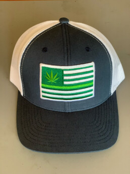green lines, trucker hat,kwes / be-02422-navy / white
